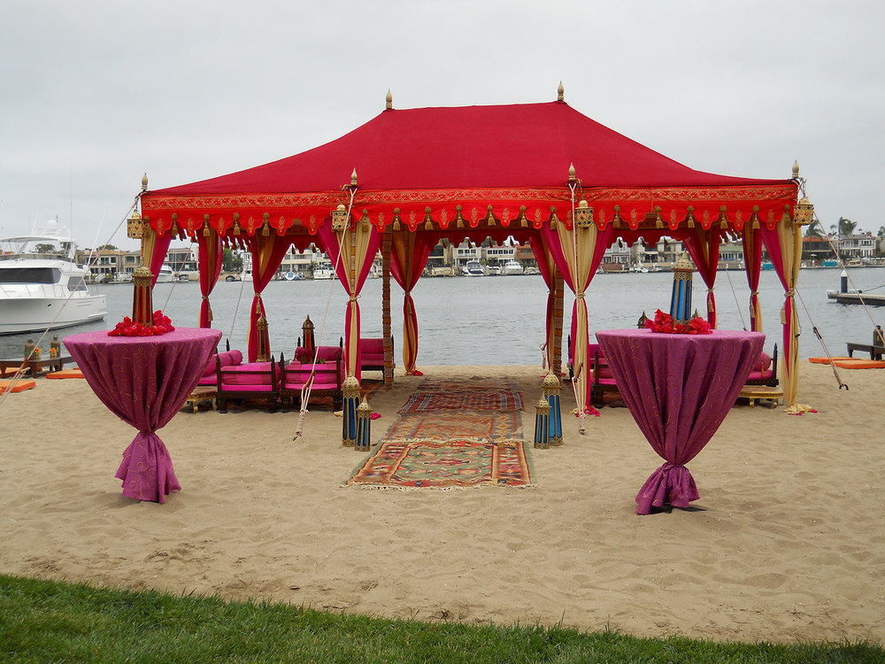 raj tents moroccan theme beach raj